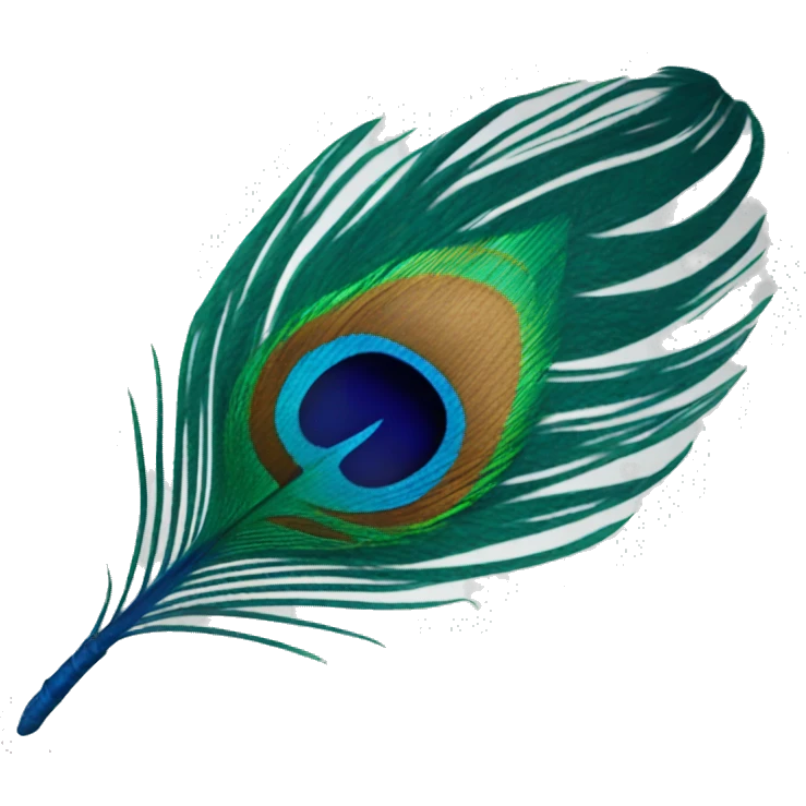 peacock feather emoji
