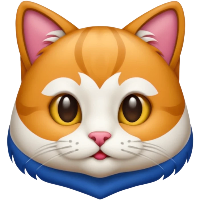 Emoji de un gato de 3 colores  emoji