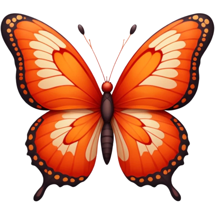 Red butterfly emoji