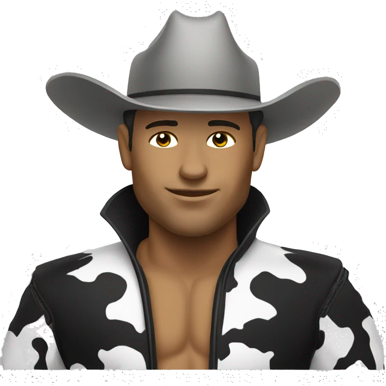 white bull rider emoji