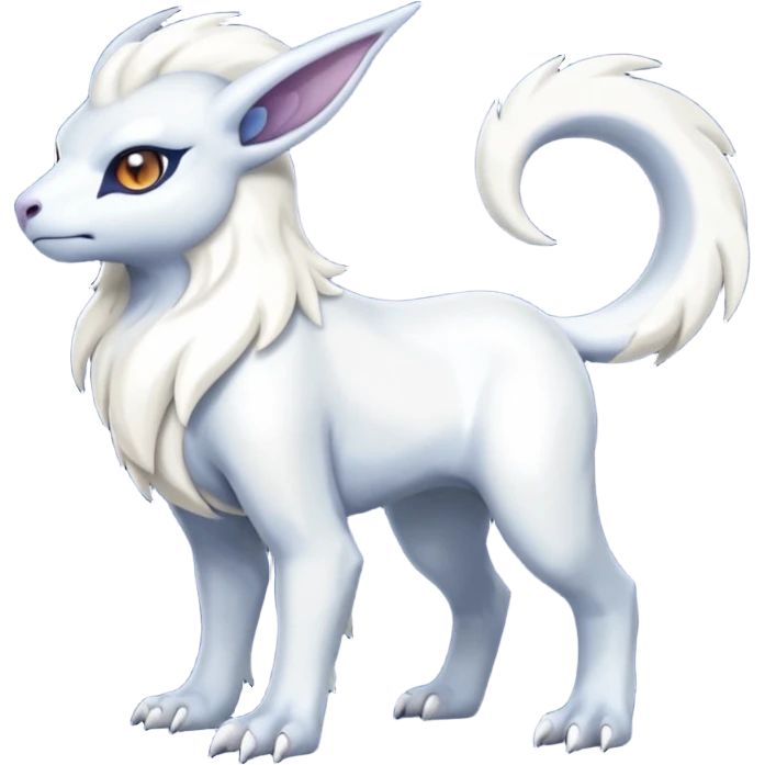 Shiny Absol-Amaura-Fakémon-hybrid-creature (full body)  emoji