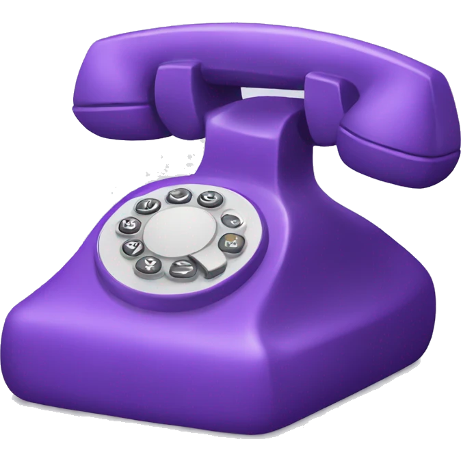 Purple phone emoji