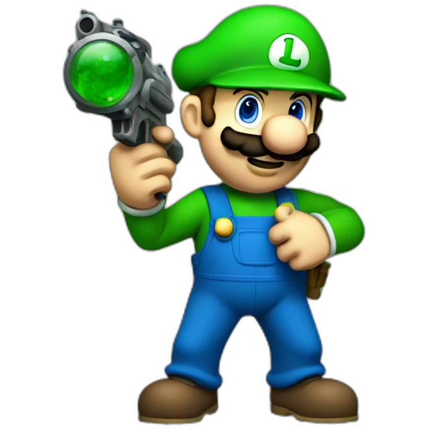 Luigi with handgranade emoji
