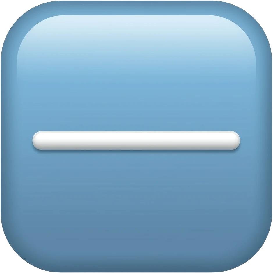 White horizontal line emoji