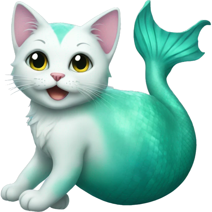 mermaid cat emoji