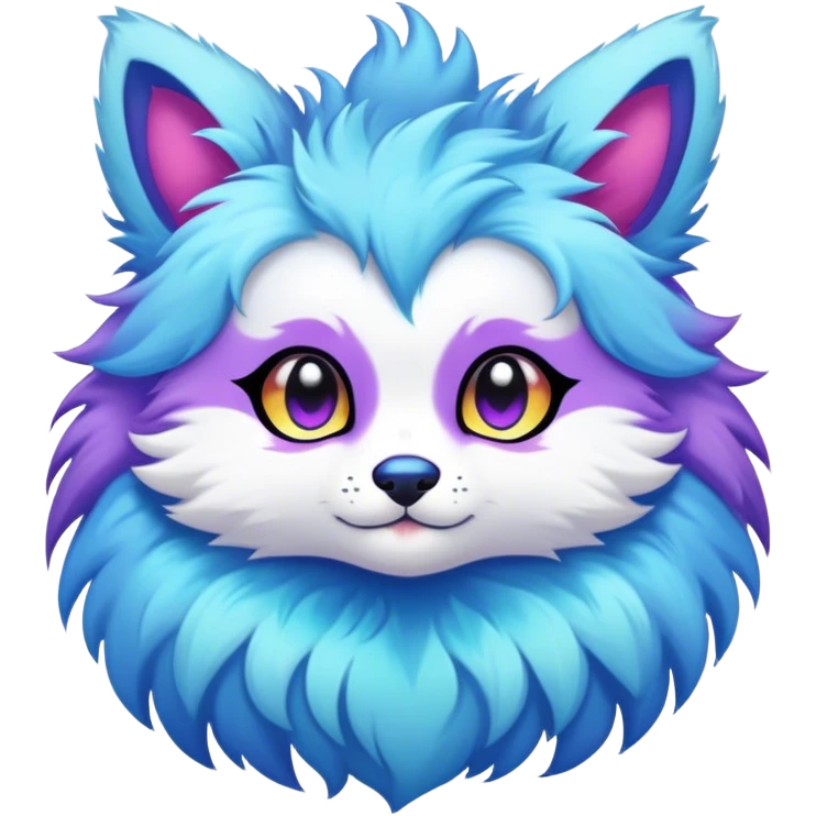 Kawaii bright fantasy ethereal anthro fursona animal emoji