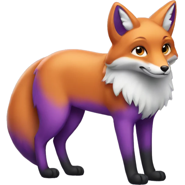 purple fox emoji