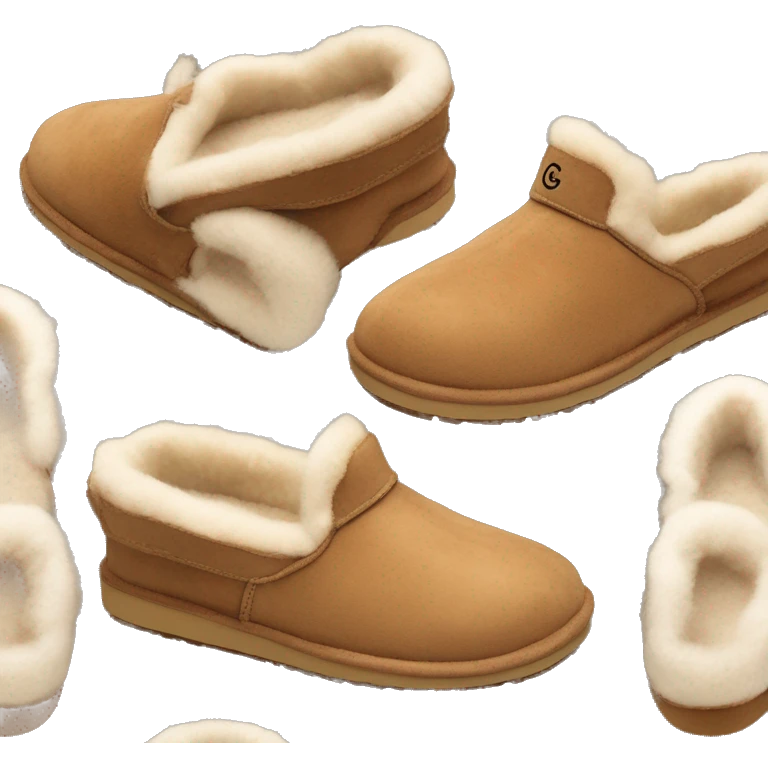 ugg slippers chesnut color emoji