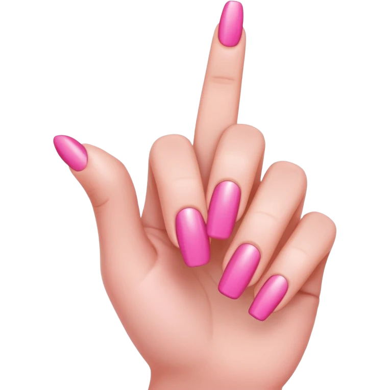 I'll draw a finger pointing down like this "👇", but it should be a finger with a pink manicure emoji