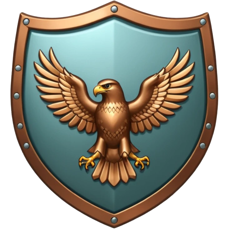 Hawk shield emblem emoji