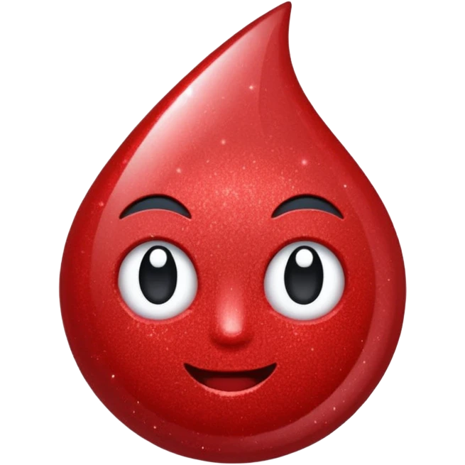 red glitter anonymous emoji