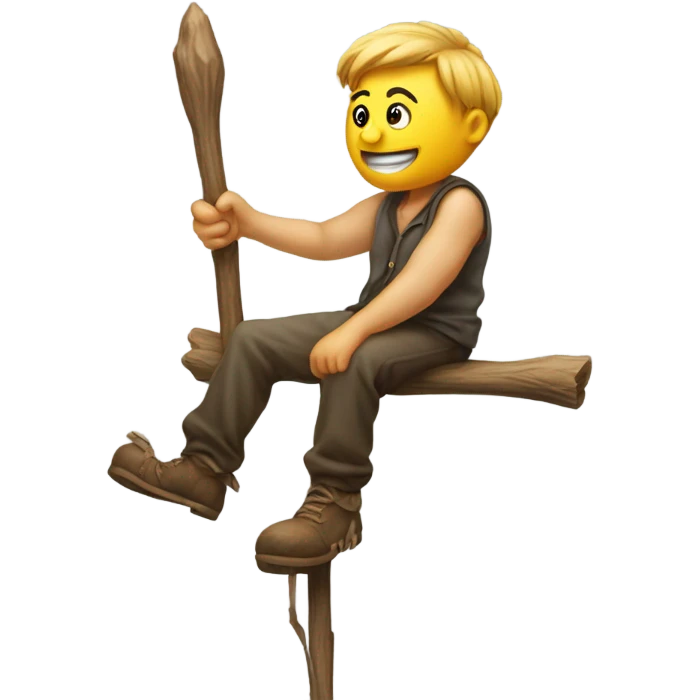 Ian on a stick emoji