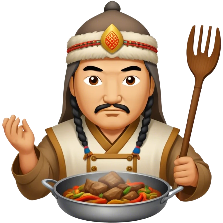 genghis khan cooks emoji