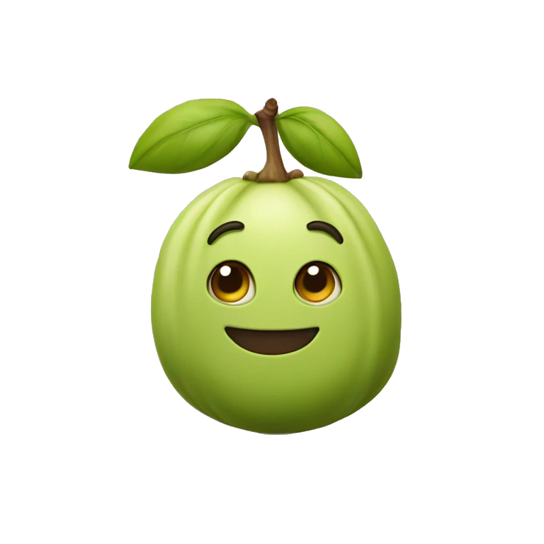 Pistacchio smiling with a cute head emoji