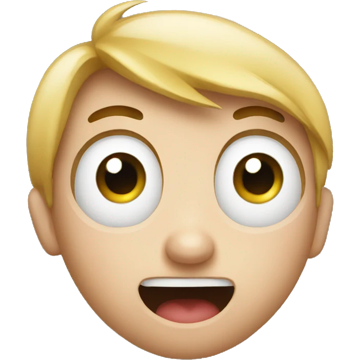 surprised face emoji