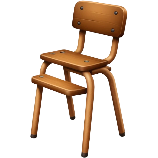 Chair with human legs walking emoji