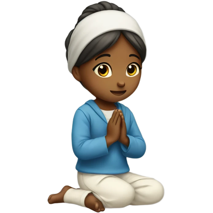 Praying girl emoji
