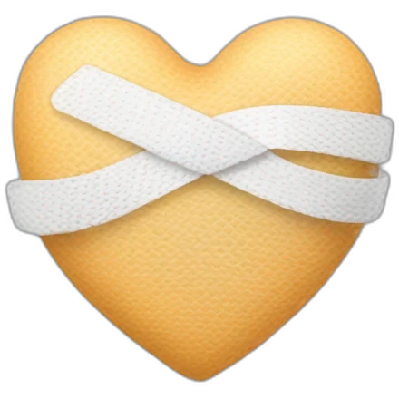 Cœur avec bandage emoji