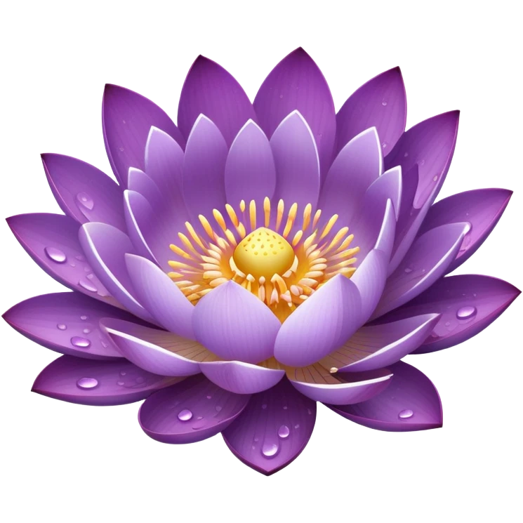Purple lotus flower  emoji