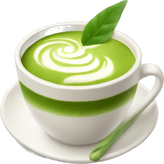 Realistic Matcha latte  emoji