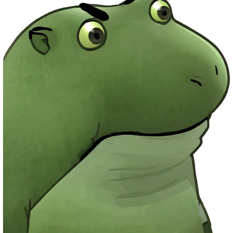 A pooping capybara emoji