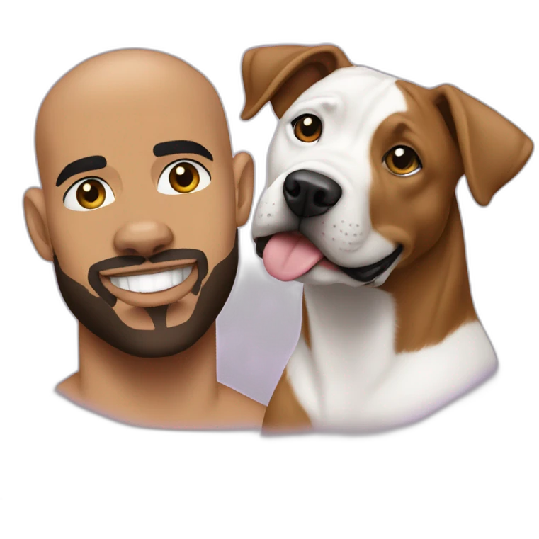 drake and pitbull next to eachother emoji