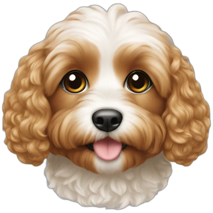 cavapoo girlwhite mouth emoji