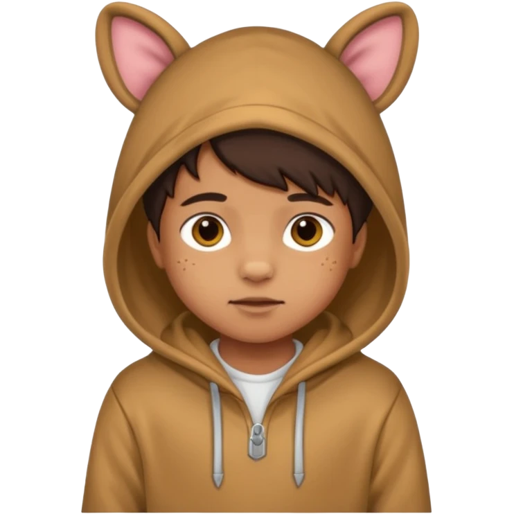 Animal Hoodie Kid emoji