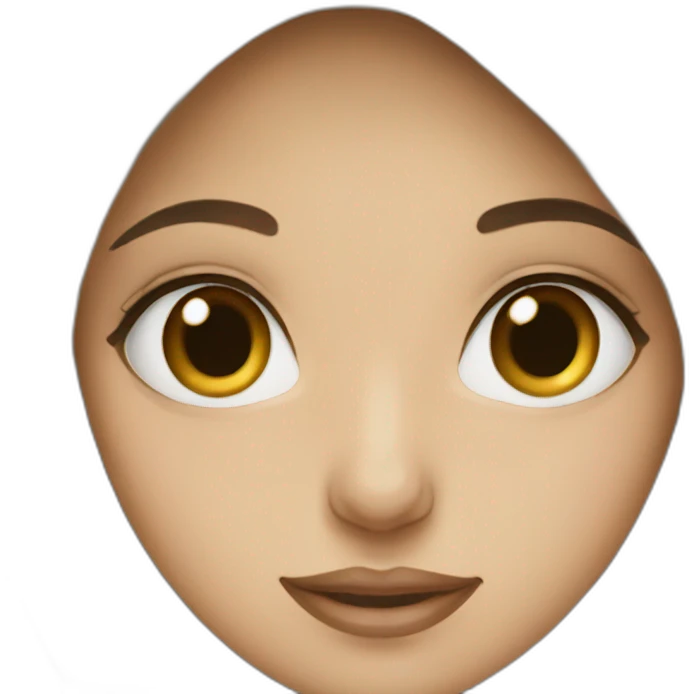 Hijabi with blue eyes emoji