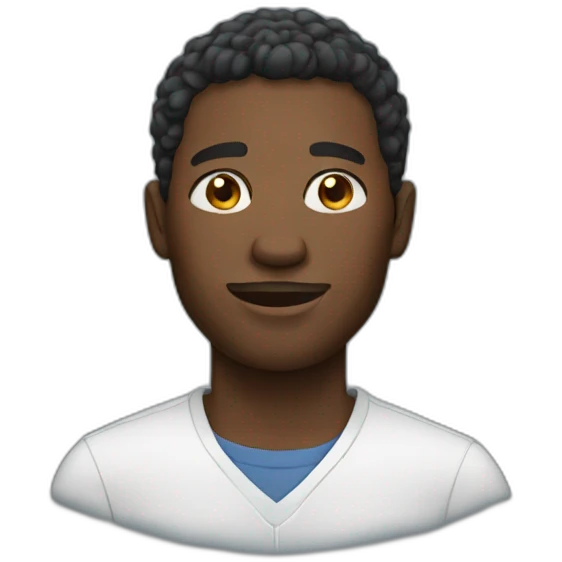 black man emoji