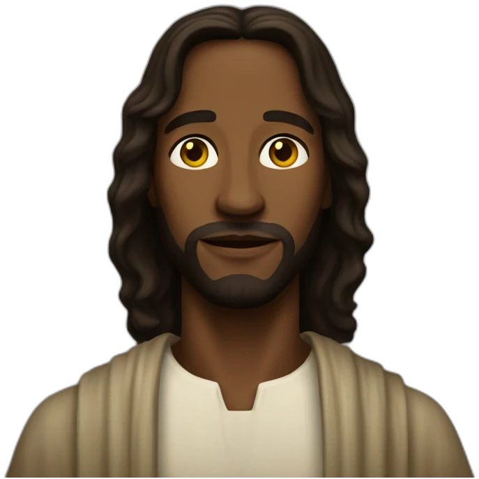 Black Jesus christ emoji