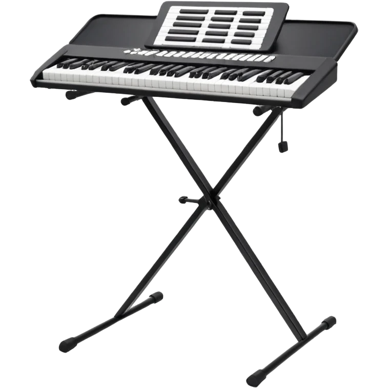 Electric keyboard stand emoji