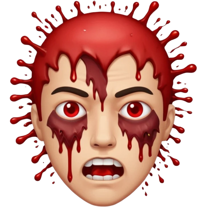 Lebka vybuchující hlavy emoji