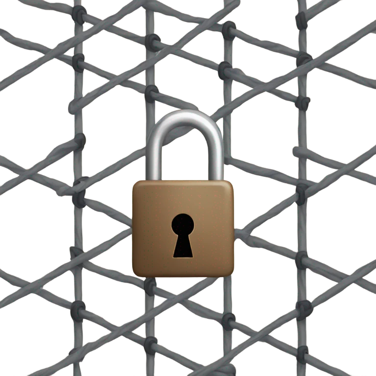 A grid with a lock over it emoji