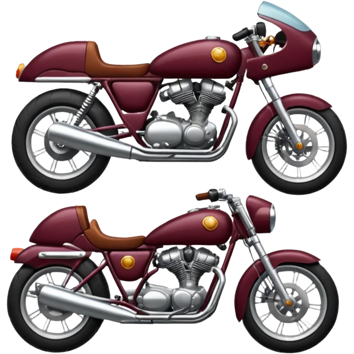burgundy motorcycle emoji