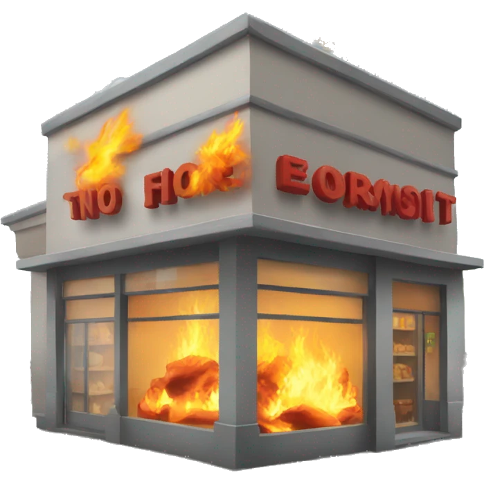 Store with fire  emoji