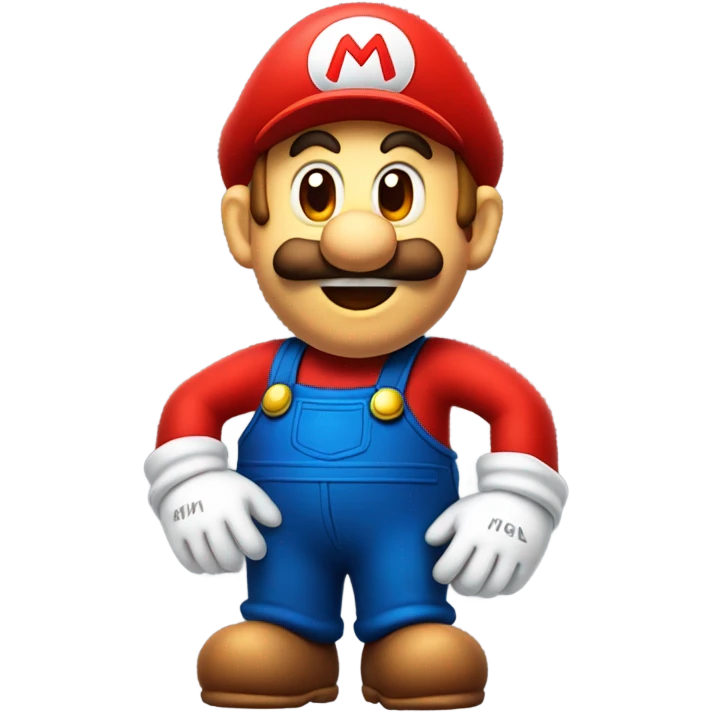 Red Mario getting bigger  emoji
