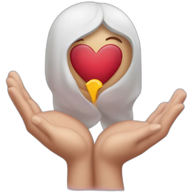 Corazón con las manos  emoji