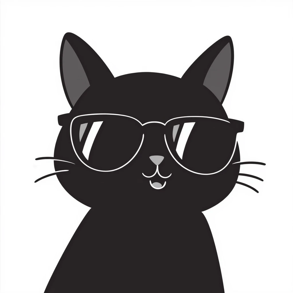 cat wearing sunglasses emoji