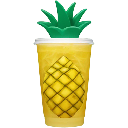 Pineapple Starbucks refresher  emoji
