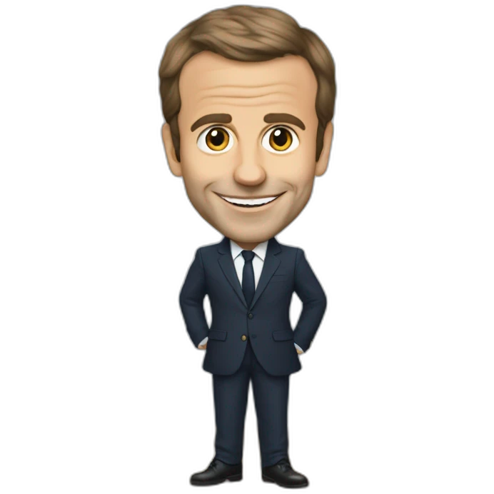 Emanuel macron en claquette emoji