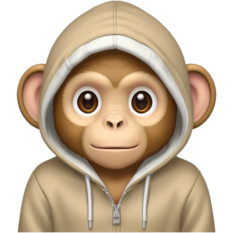 Monkey with a hoodie emoji
