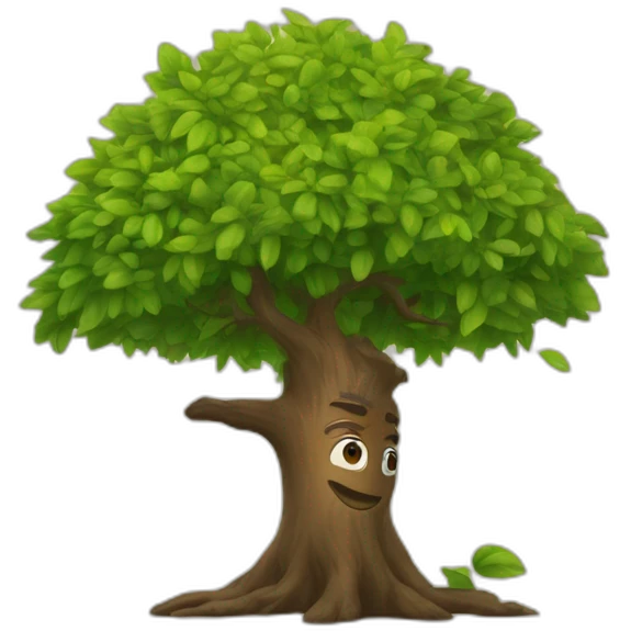Thierry qui tombe d'un arbre emoji