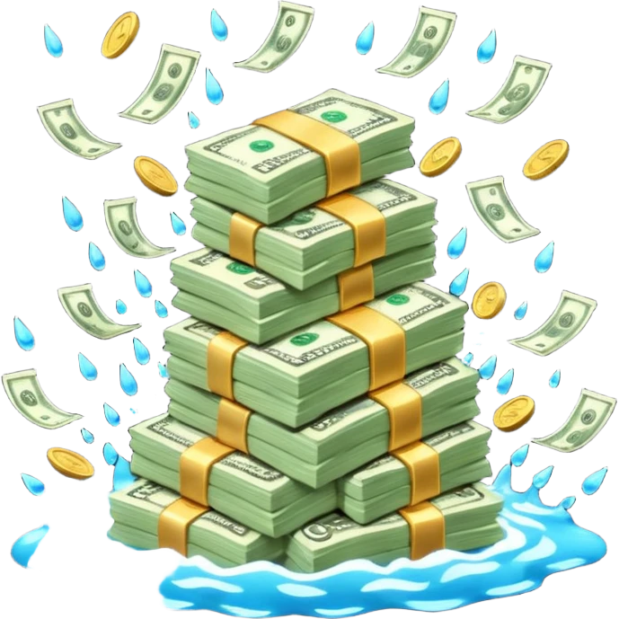 Rain money emoji