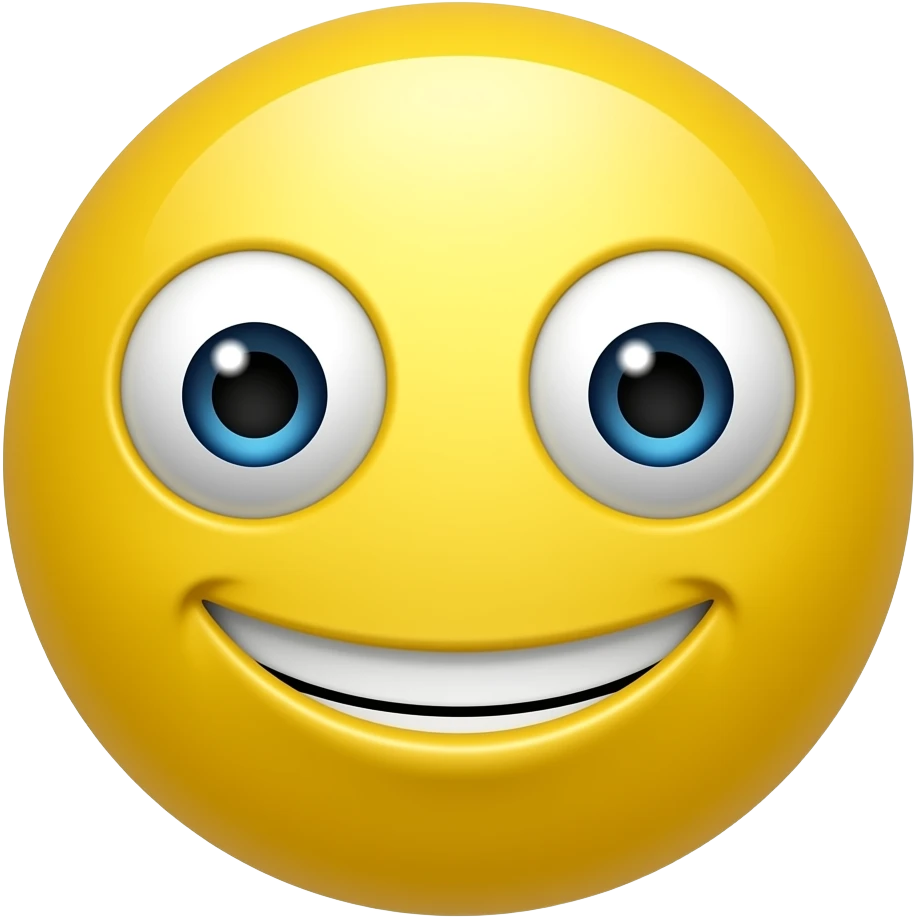 Yellow emoji mischievous emoji