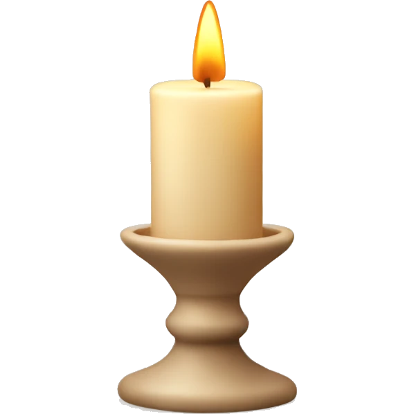 beige Candle winter emoji