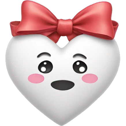 Heart with a bow emoji