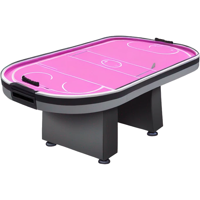 Pink air-hockey table emoji