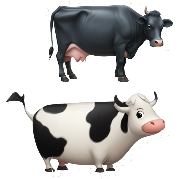 cow and whale emoji