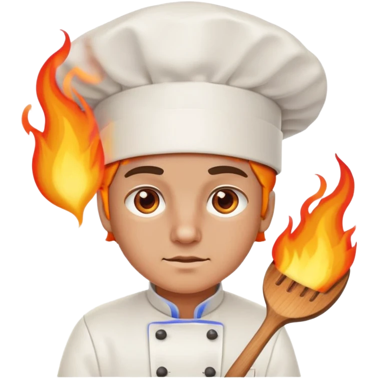 chef with fire in eyes emoji